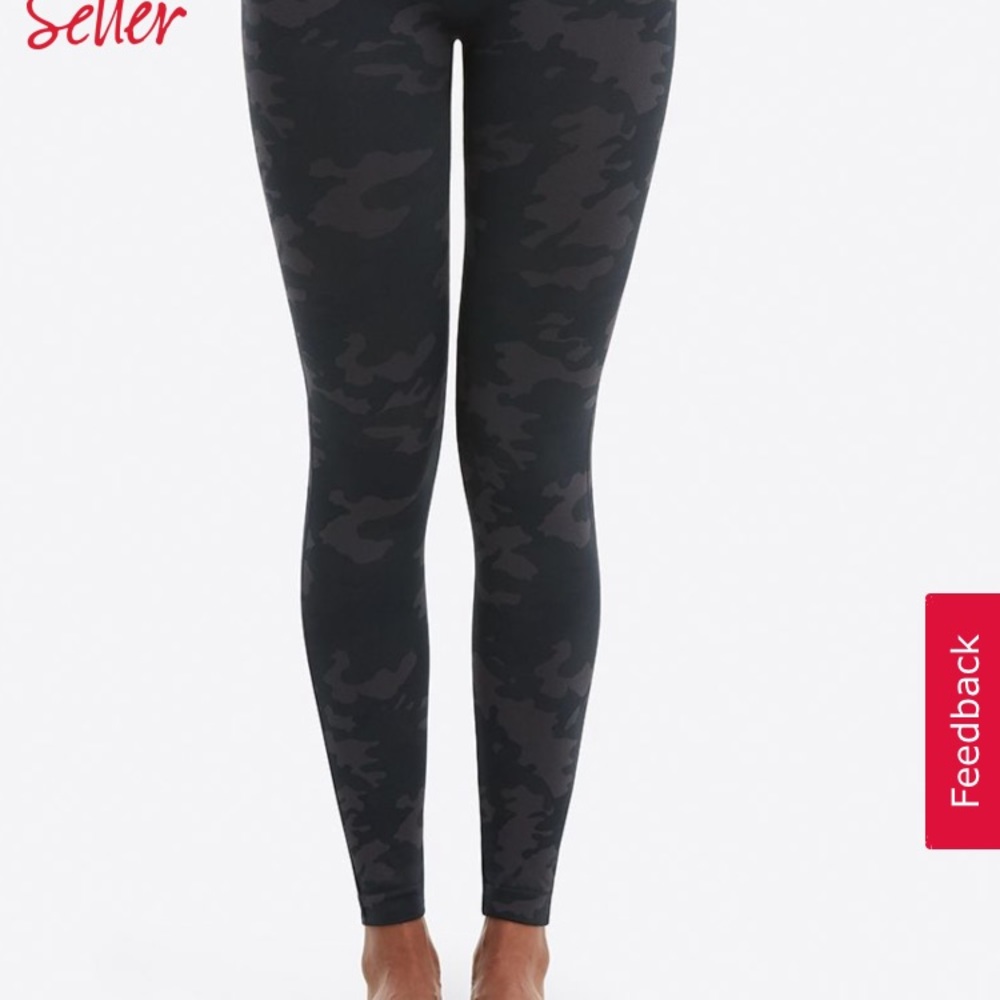 Spanx look at me now seamless leggings black camo